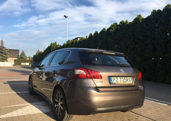 Peugeot 308 cena 32900 przebieg: 141621, rok produkcji 2014 z Mosina małe 79